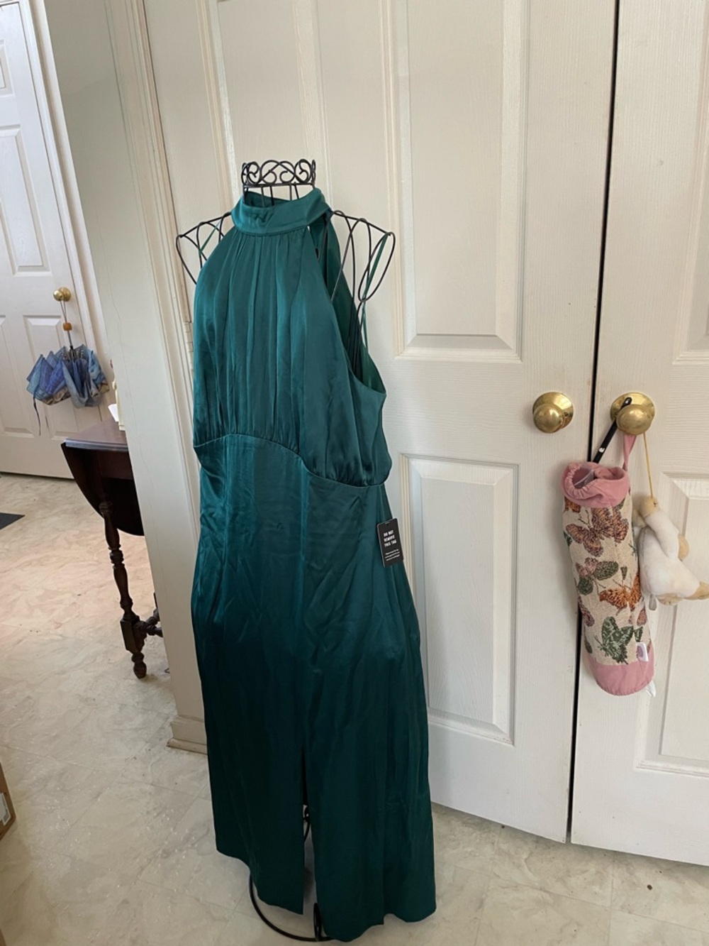 Express Emerald Green Halter Gown